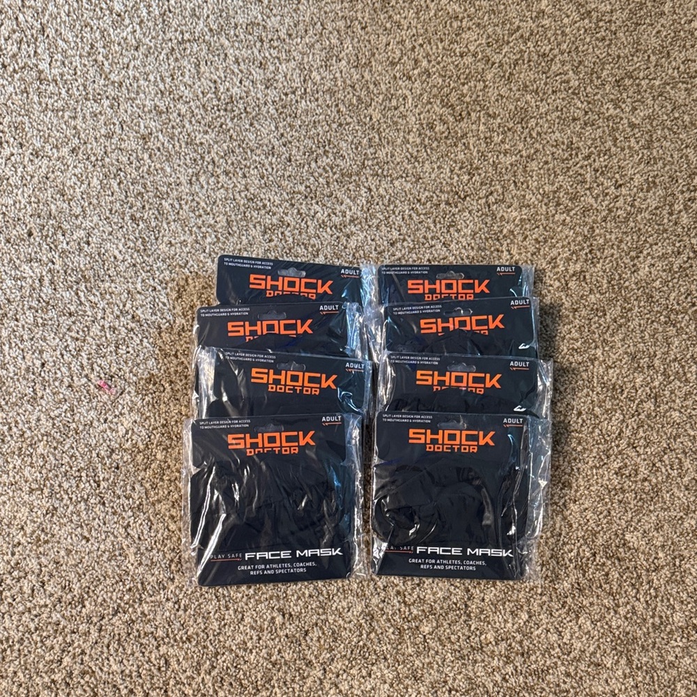 Shock Doctor Black Face Mask